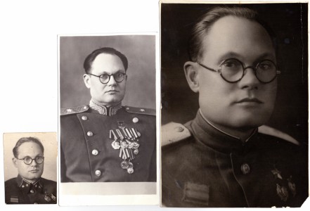3 фотографии Героя Советского Союза, Героя войны в Испании, Генерал-майора Сафонова Г.А.