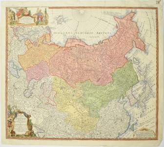 Карта Российской Империи 1739 года.