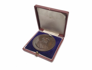 Настольная медаль "В память победы сардинских войск над австрийскими войсками при Пастренго", 30 апреля 1848 года.