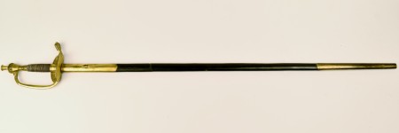 Шпага генералов пехоты образца 1798-1881 гг., для ношения вне строя, "Золотое, Георгиевского оружие" "За Храбрость", образца 1913 года, с ножнами, (частный заказ).