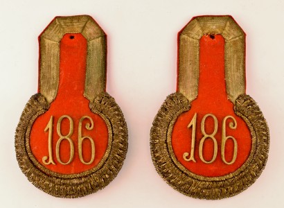 Эполеты капитана 186-го пехотного Асландузского полка.