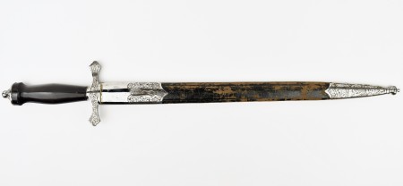 Кортик охотничий,  "Hirschfanger" (Олений нож), с ножнами, 1840-1887 гг., Франция, Клигенталь.