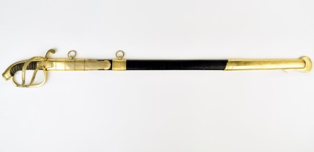 Сабля офицеров флота, с ножнами, образца 1855 года, Анненское оружие "За храбрость", Германия, Золинген, для России, конец 19-го начало 20-го вв.