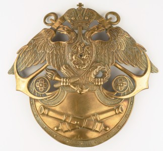 Киверный знак нижних чинов, Корпуса Морской артиллерии.