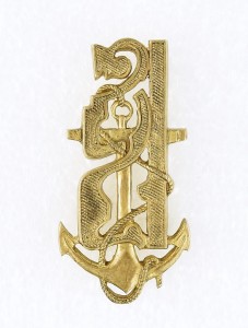 Знак на погон гардемарина 1-3 роты Морского ЕИВ Наследника Цессаревича корпуса 1914-1917 гг.