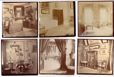 Набор фотографий, среди которых виды Венеции, Рима, а так же фото интерьера дворянского особняка.