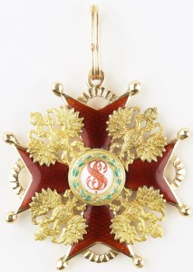 Знак орден Святого Станислава 2 степени.