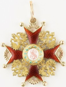 Знак ордена Святого Станислава 3 степени.