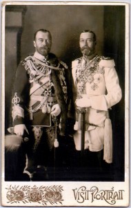 Визит-портрет Императора Николая II с королем Георгом V.
